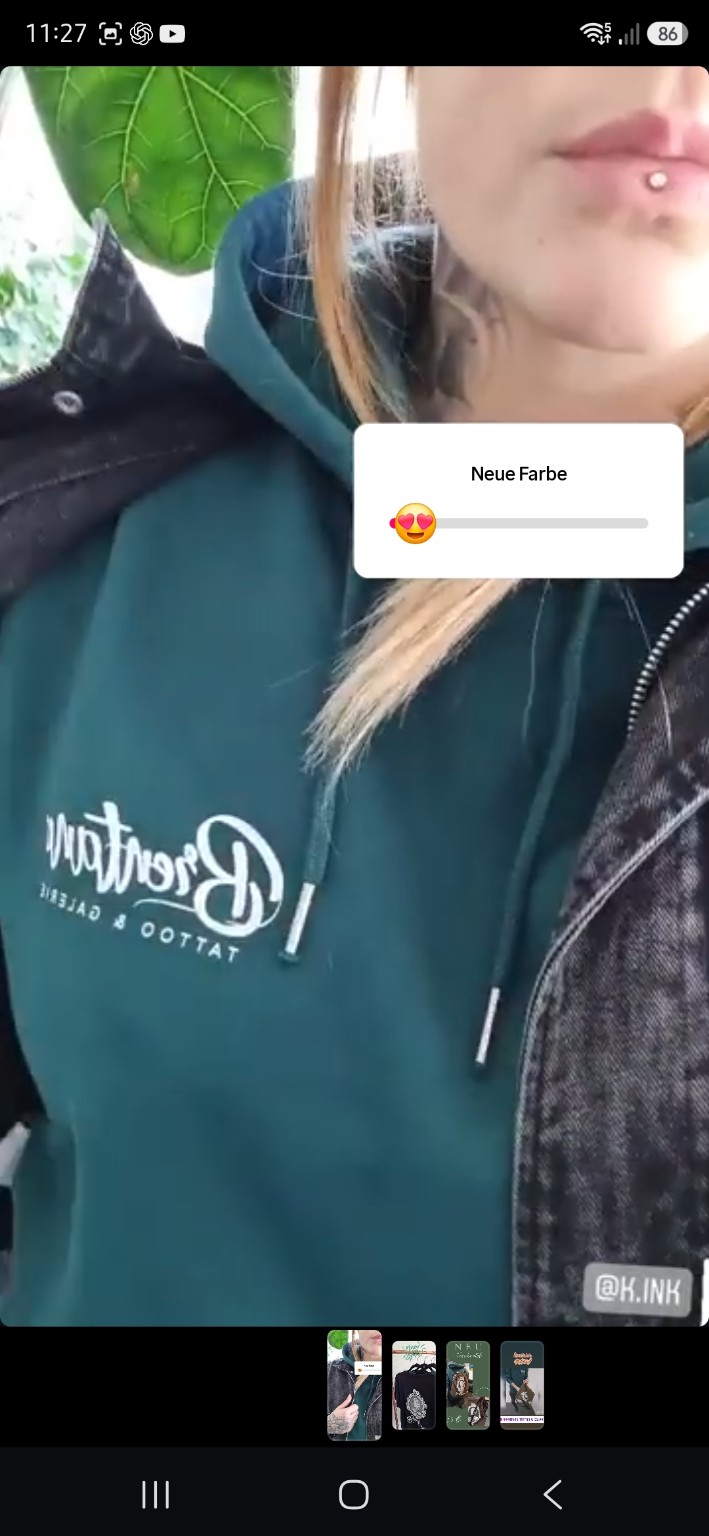Petrolfarbener Brentano Hoodie