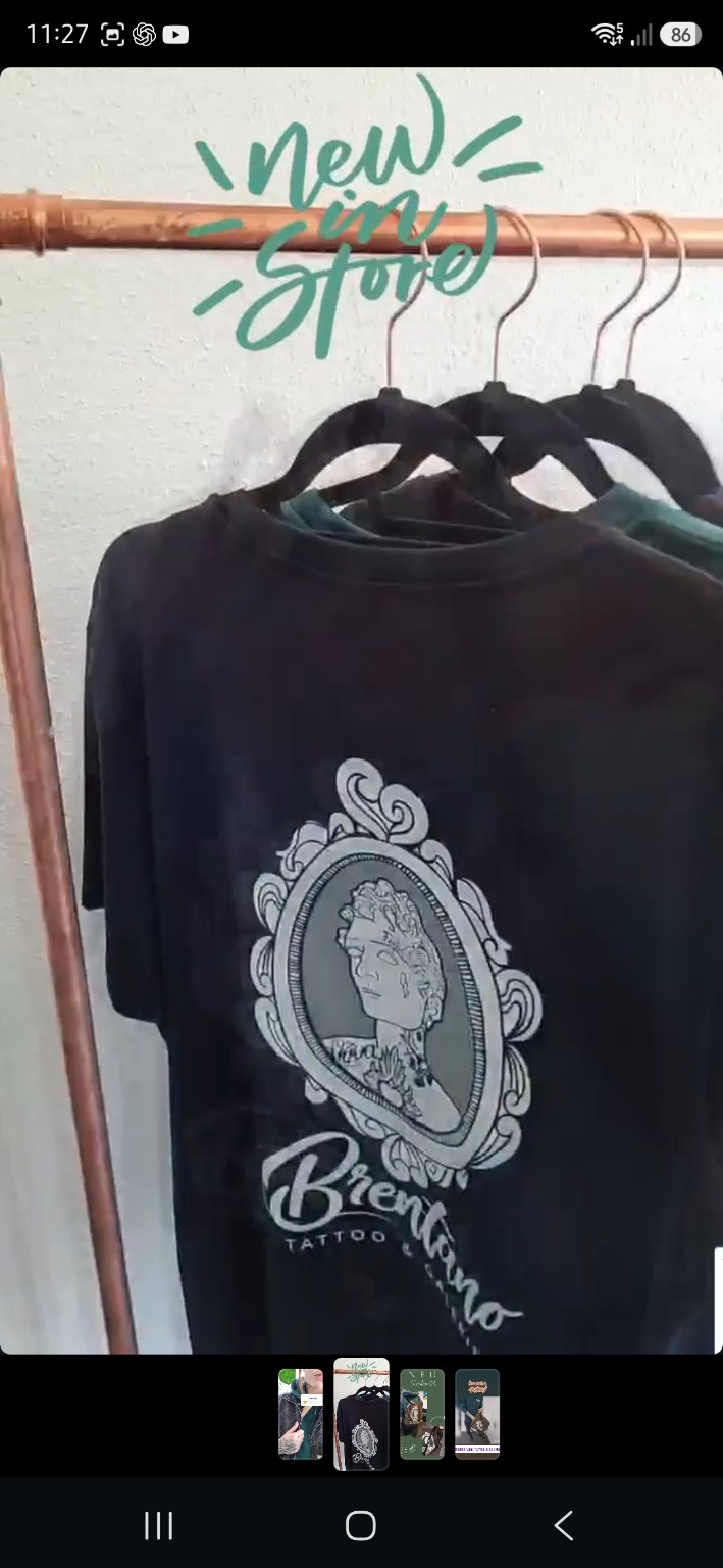 Schwarzes Brentano Shirt
